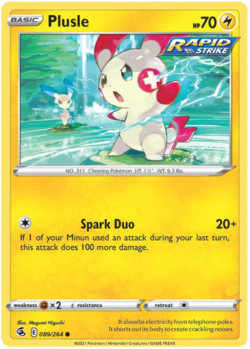 Plusle Card Front