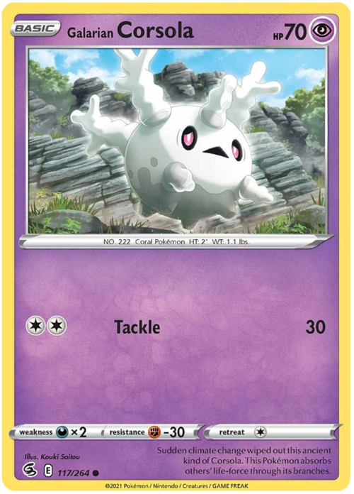 Galarian Corsola Card Front