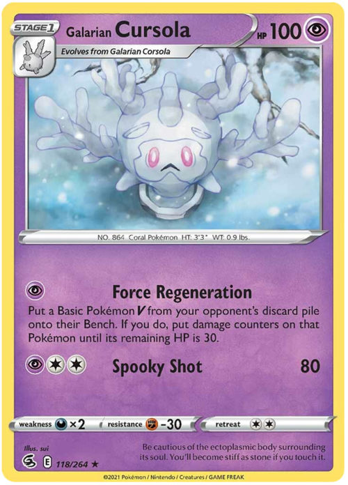 Galarian Cursola Card Front