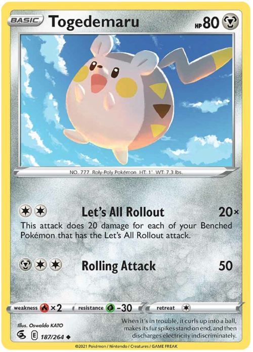 Togedemaru Card Front