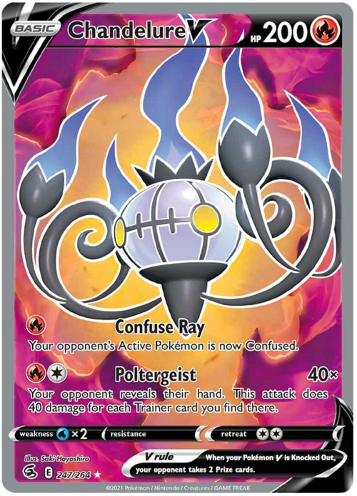 Chandelure V Card Front