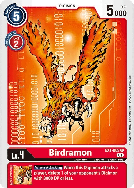 Birdramon Card Front