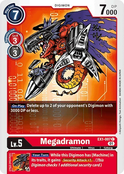 Megadramon Card Front