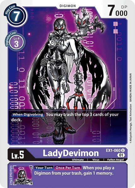 LadyDevimon Card Front