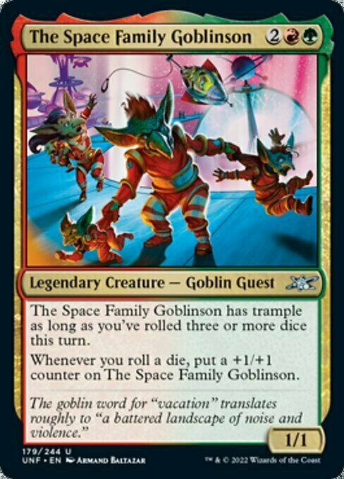 The Space Family Goblinson Card Front