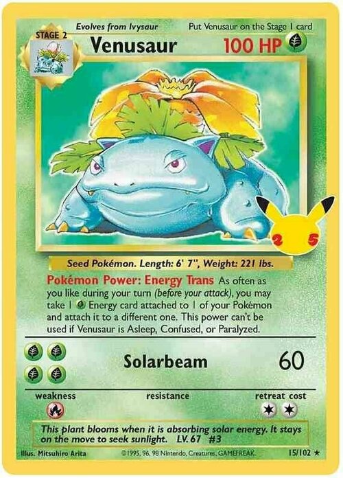 Venusaur [Trasferimento energia | Solarraggio] Card Front