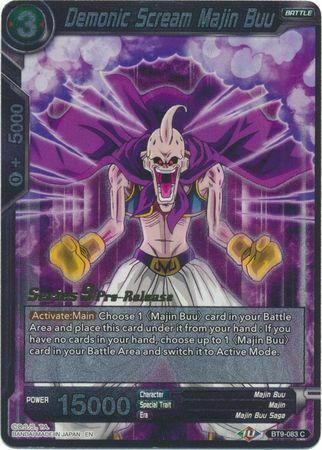 Demonic Scream Majin Buu Card Front