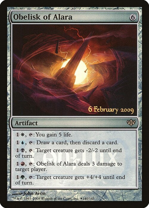 Obelisk of Alara Card Front