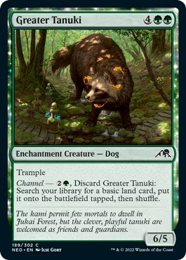 Greater Tanuki Card Front