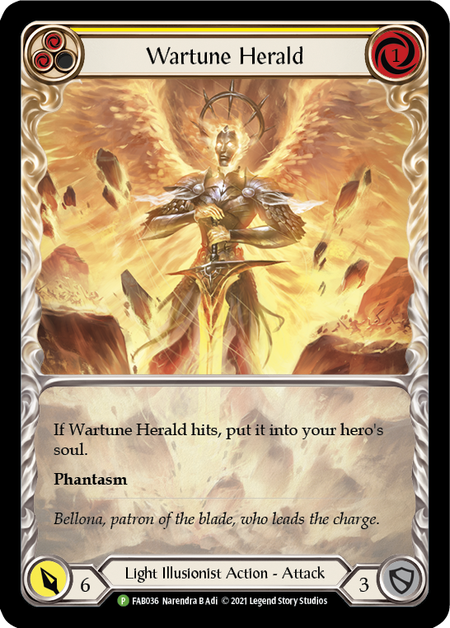 Wartune Herald - Yellow Card Front