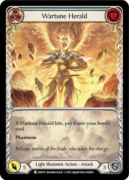 Wartune Herald - Blue Card Front