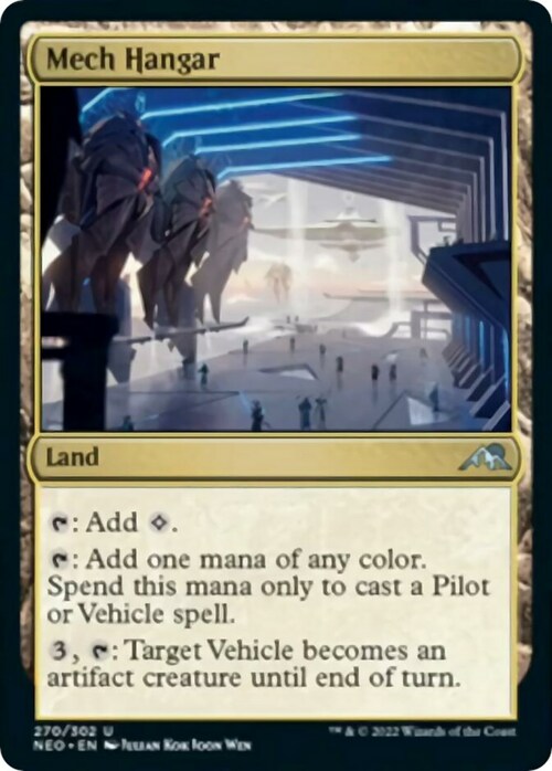 Mech Hangar Card Front