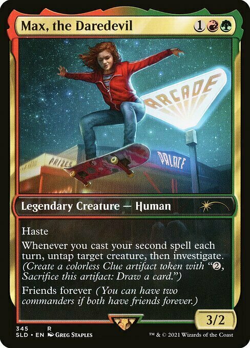 Max, the Daredevil Card Front