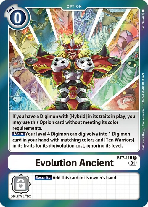 Evolution Ancient Card Front