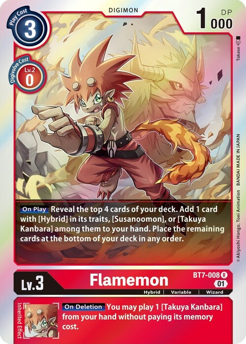 Flamemon Card Front