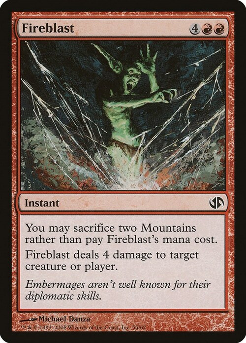 Fireblast Card Front