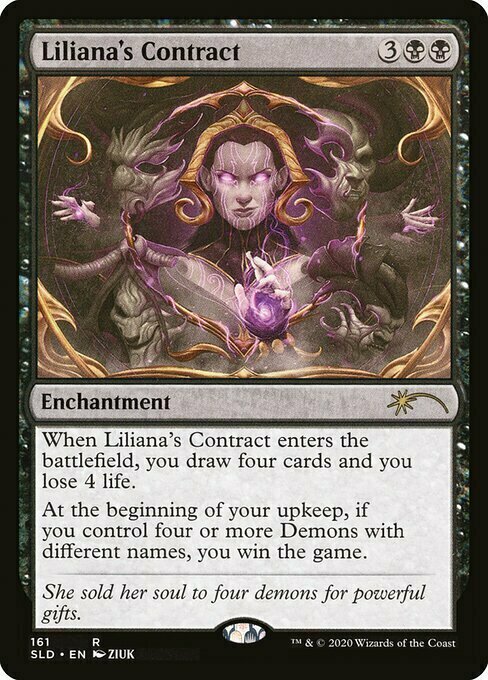 Liliana's Contract Card Front