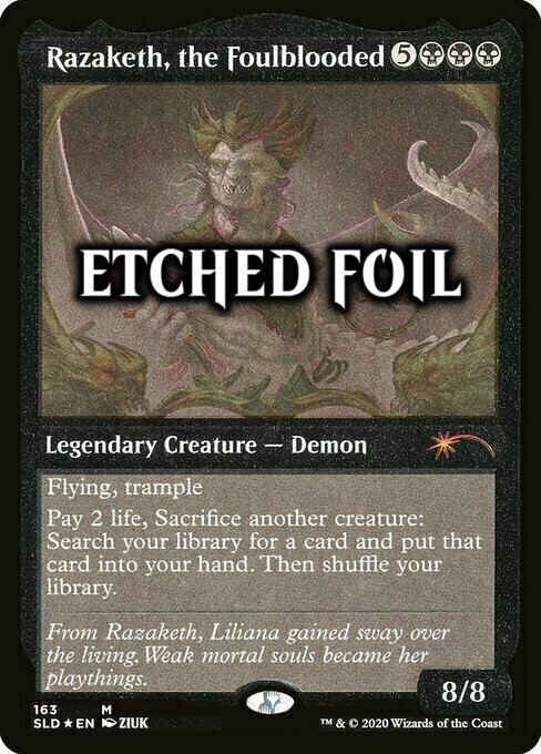 Razaketh, the Foulblooded Card Front