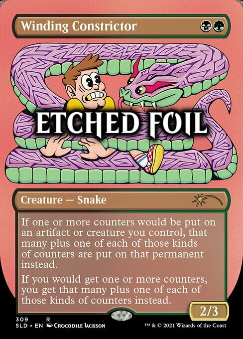 Winding Constrictor Card Front