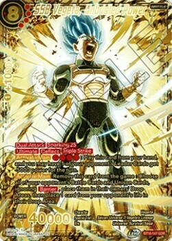 SSB Vegeta, Unbridled Power Card Front