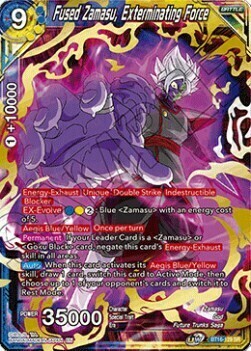 Fused Zamasu, Exterminating Force Card Front