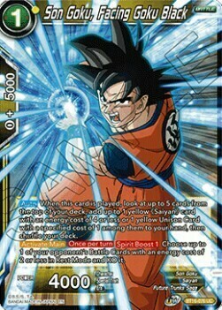 Son Goku, Facing Goku Black Card Front