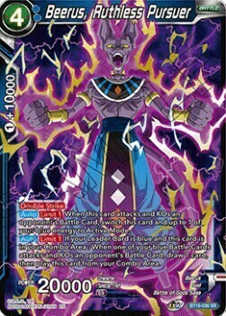 Beerus, Ruthless Pursuer Card Front