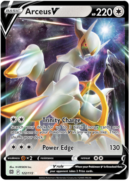 Arceus V Card Front