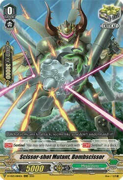 Scissor-shot Mutant, Bombscissor Card Front