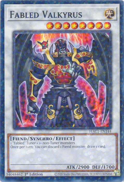 Fabled Valkyrus Card Front