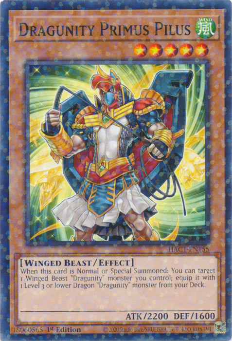 Dragunity Primus Pilus Card Front