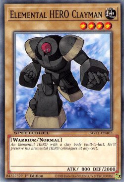 Elemental HERO Clayman Card Front