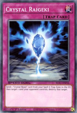 Crystal Raigeki Card Front