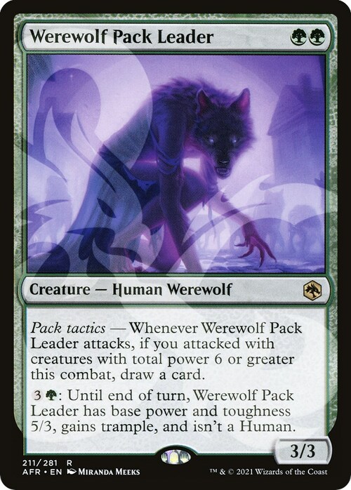 Werewolf Pack Leader Card Front