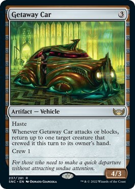 Getaway Car Card Front