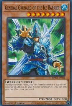 General Grunard of the Ice Barrier Card Front