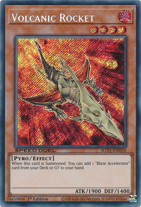 Volcanic Rocket Card Front