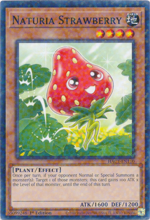 Naturia Strawberry Card Front