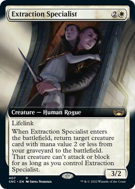 Extraction Specialist Card Front