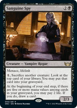 Sanguine Spy Card Front