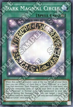 Dark Magical Circle Card Front