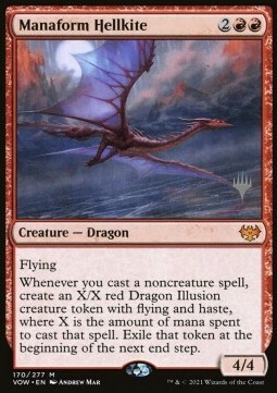 Manaform Hellkite Card Front