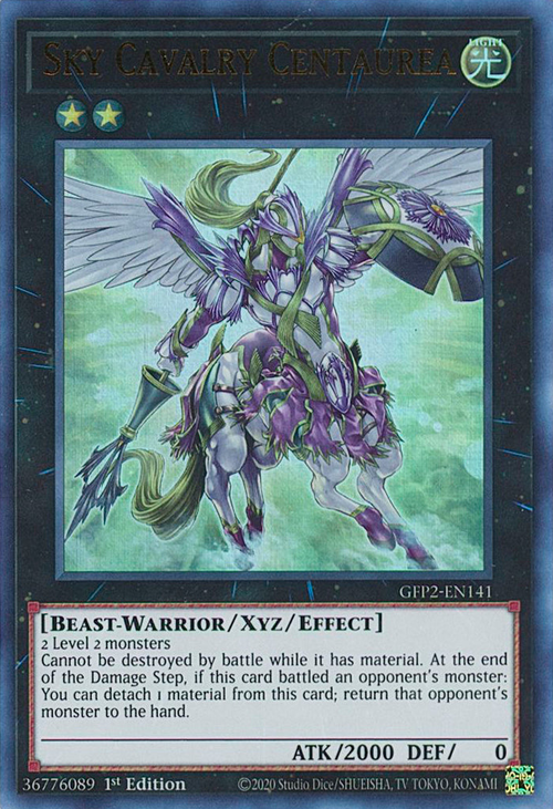 Sky Cavalry Centaurea Card Front