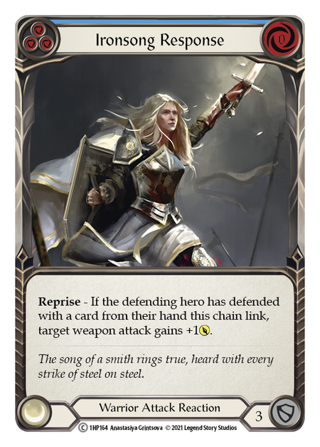 Ironsong Response - Blue Card Front