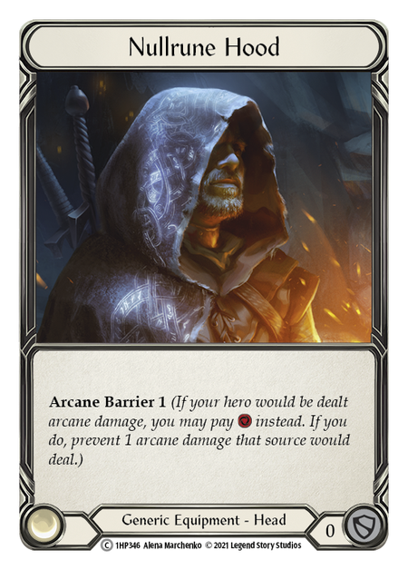 Nullrune Hood Card Front