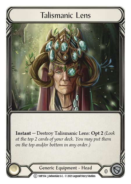 Talismanic Lens Card Front