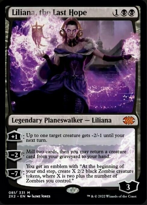 Liliana, the Last Hope Card Front