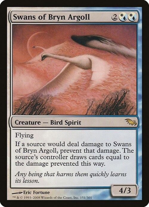 Swans of Bryn Argoll Card Front