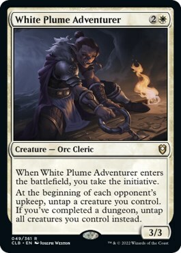 White Plume Adventurer Card Front