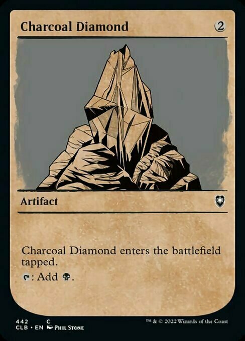 Charcoal Diamond Card Front